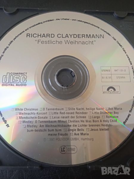 Richard Clayderman – Festliche Weihnacht - матричен диск Ричард Клайдерман, снимка 1