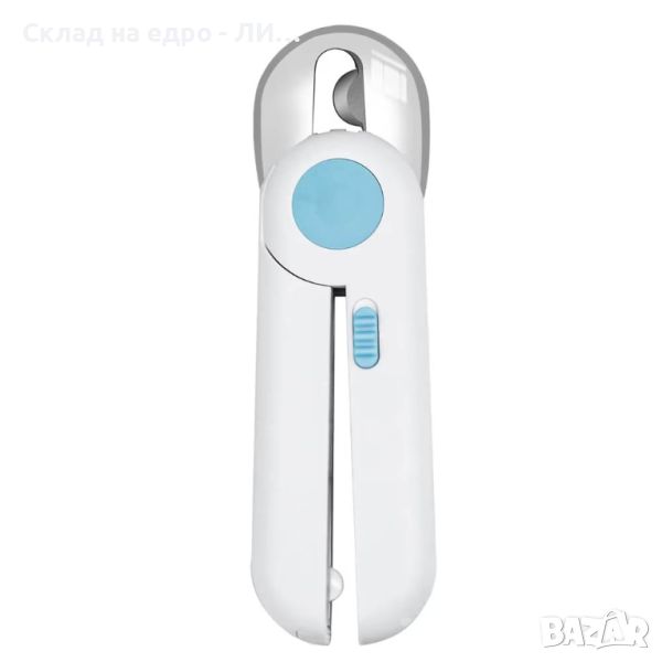 Нокторезачка за домашни любимци Liberta, Предпазител за пръсти, LED предпазна светлина, Бял, 7 х 2.5, снимка 1