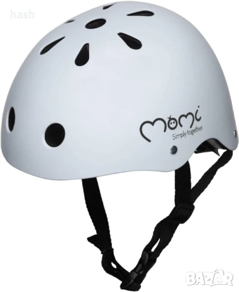 Детска унисекс каска Momi Mimi, сива, 47-58, снимка 1