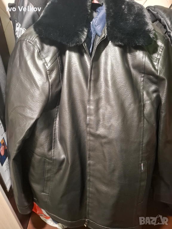 Мъжко зимно кожено яке!, снимка 1