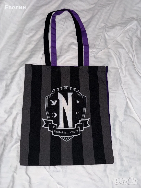 Wednesday tote bag с две лица, снимка 1