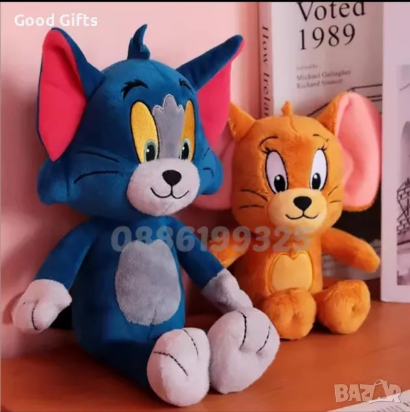 Комплект плюшена играчка Том и Джери Tom and Jerry плюшени играчки, снимка 1