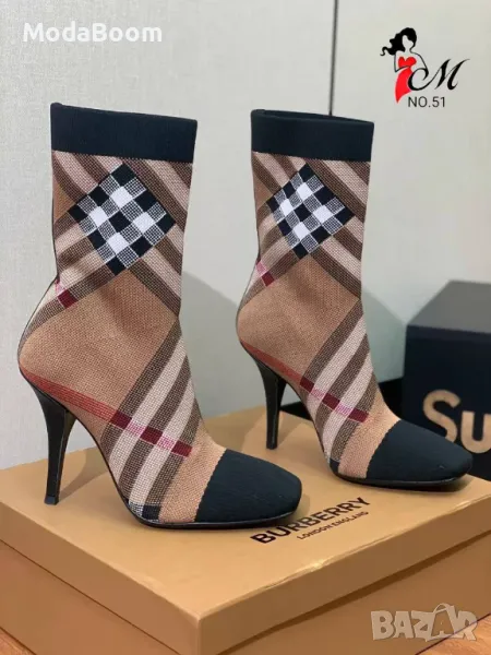 Burberry дамски боти на ток , снимка 1