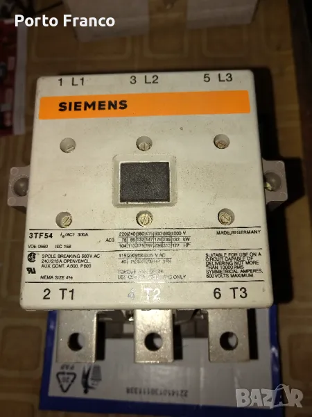 Нов контактор SIEMENS 3TF 54 -300A, снимка 1