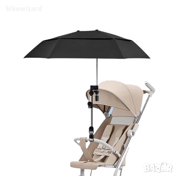 Nakazawa Универсален чадър за детска количка за дъжд / слънце диаметър 104 см НОВ, снимка 1