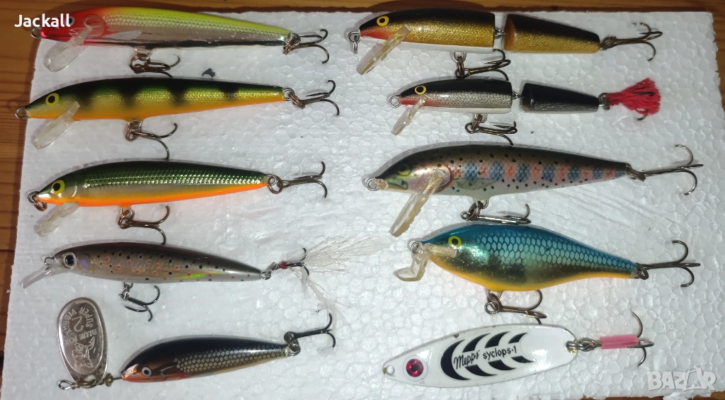 Воблер Rapala Original Floater, Countdown, Jointed, X-rap, SSR, Mepps Syclops, Blue Fox, спининг, снимка 1