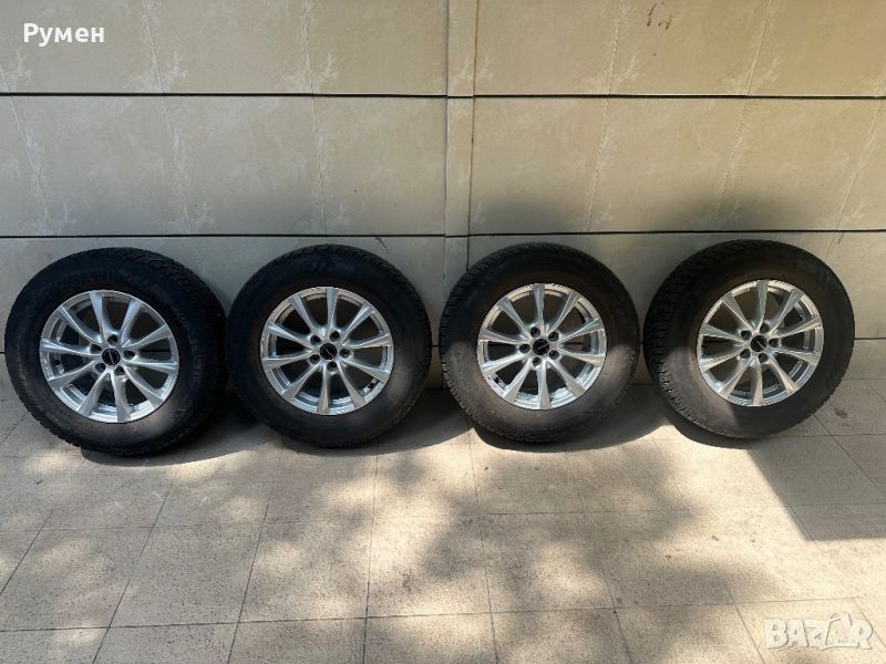 4 бр. Алуминиеви джанти със зимни гуми 215/70R16; 5x108, снимка 1