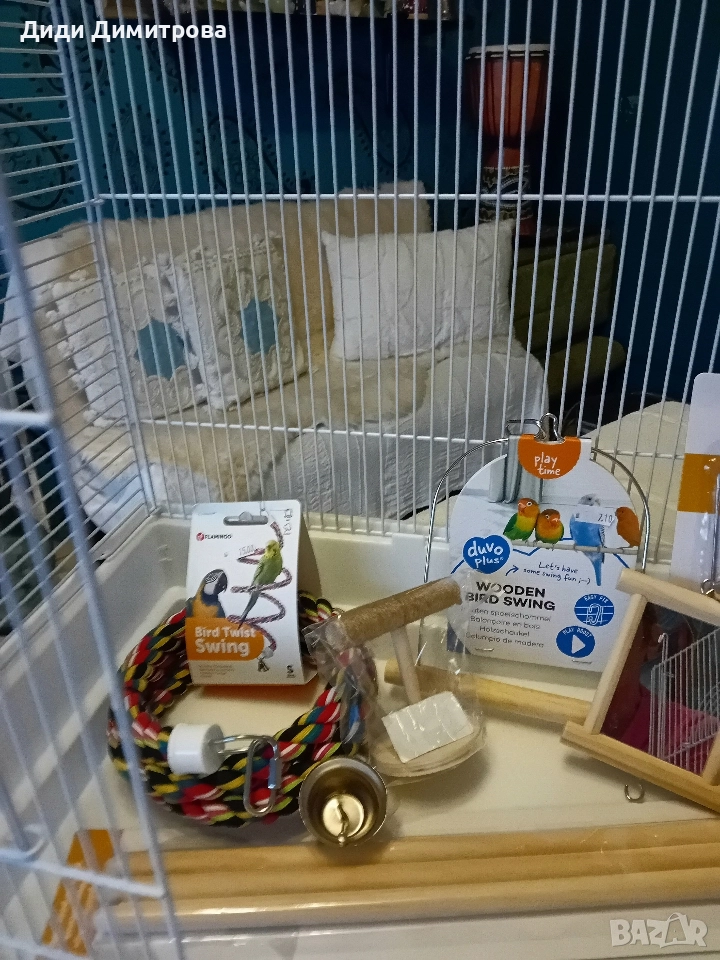 Продавам клетка за папагали , снимка 1