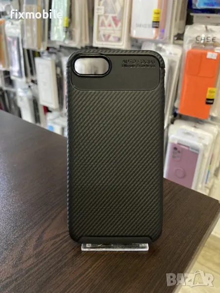 Apple iPhone 7/8/SE 2020/2022 Carbon Fiber силиконов гръб / кейс, снимка 1