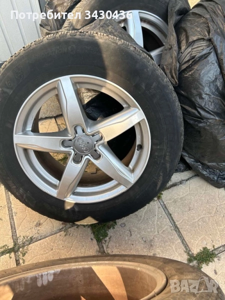 Джанти 5 112 16 със зимни гуми , снимка 1