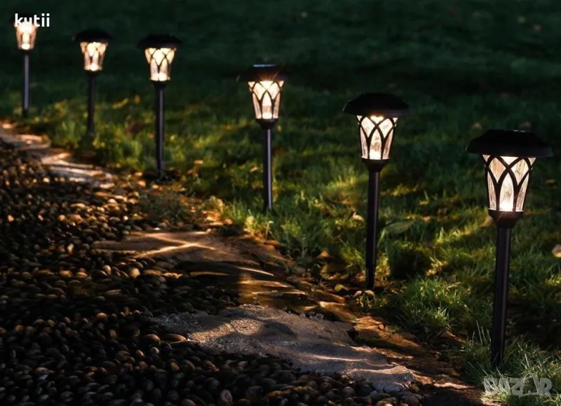   💥🔥ГОЛЯМО НАМАЛЕНИЕ НА КОМПЛЕКТ 6 БР СОЛАРНИ ЛАМПИ ЗА ГРАДИНАТА💥 🔥ПРОМО ЦЕНА :34,99лв💥, снимка 1