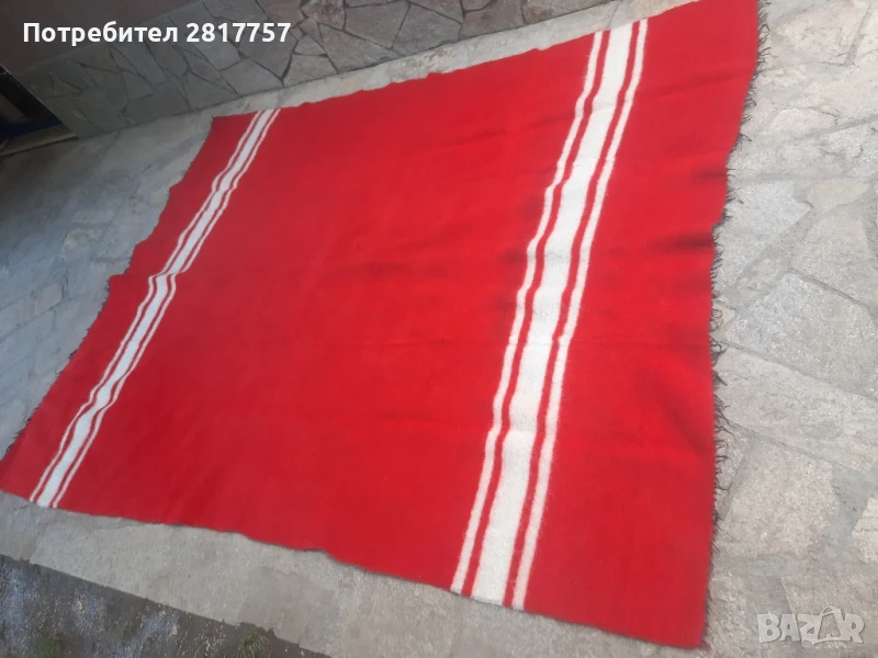 Ретро голямо вълнено одеяло - НОВО, снимка 1