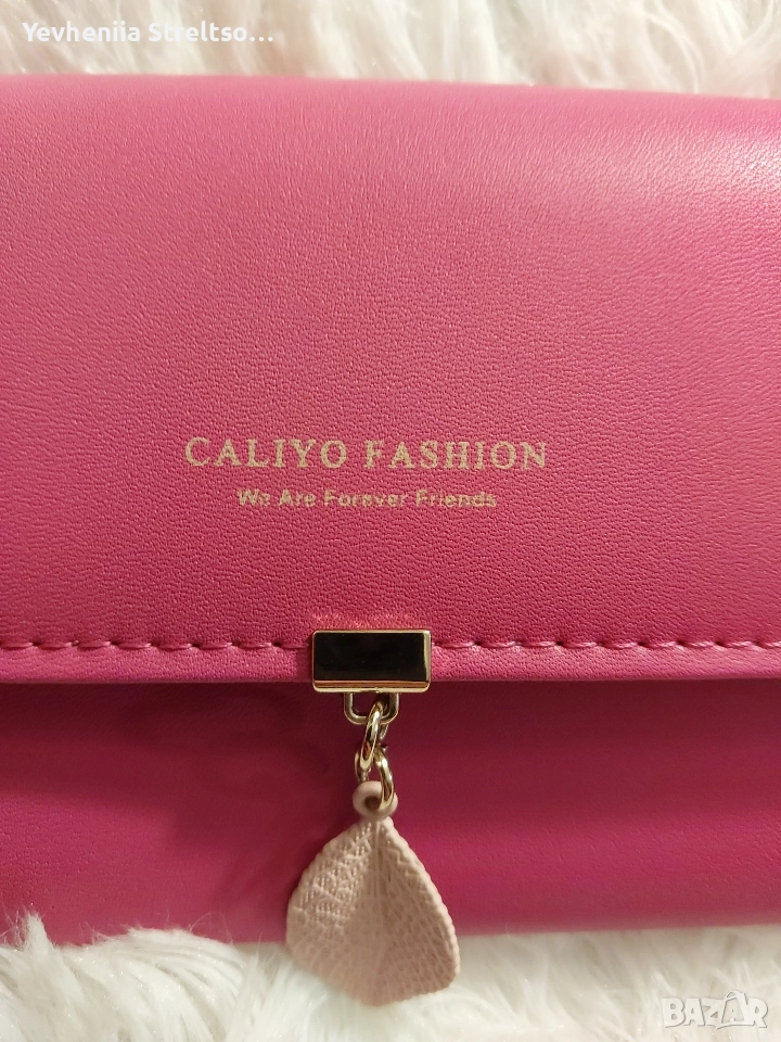 новый дамский кошелёк розово гоцвета, снимка 1