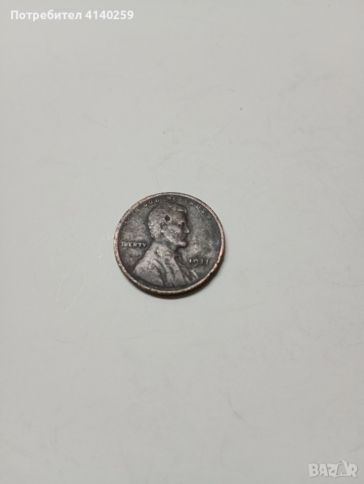 САЩ МОНЕТА 1 ЦЕНТ 1911 Г , снимка 1