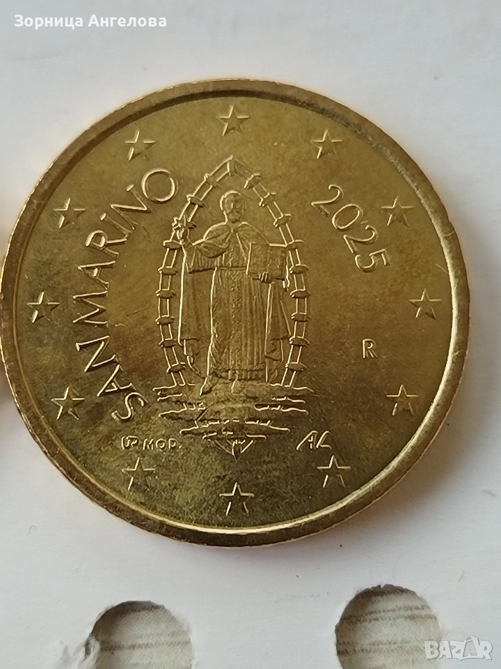 Сан Марино 50 цента 2014 и 2025, снимка 1