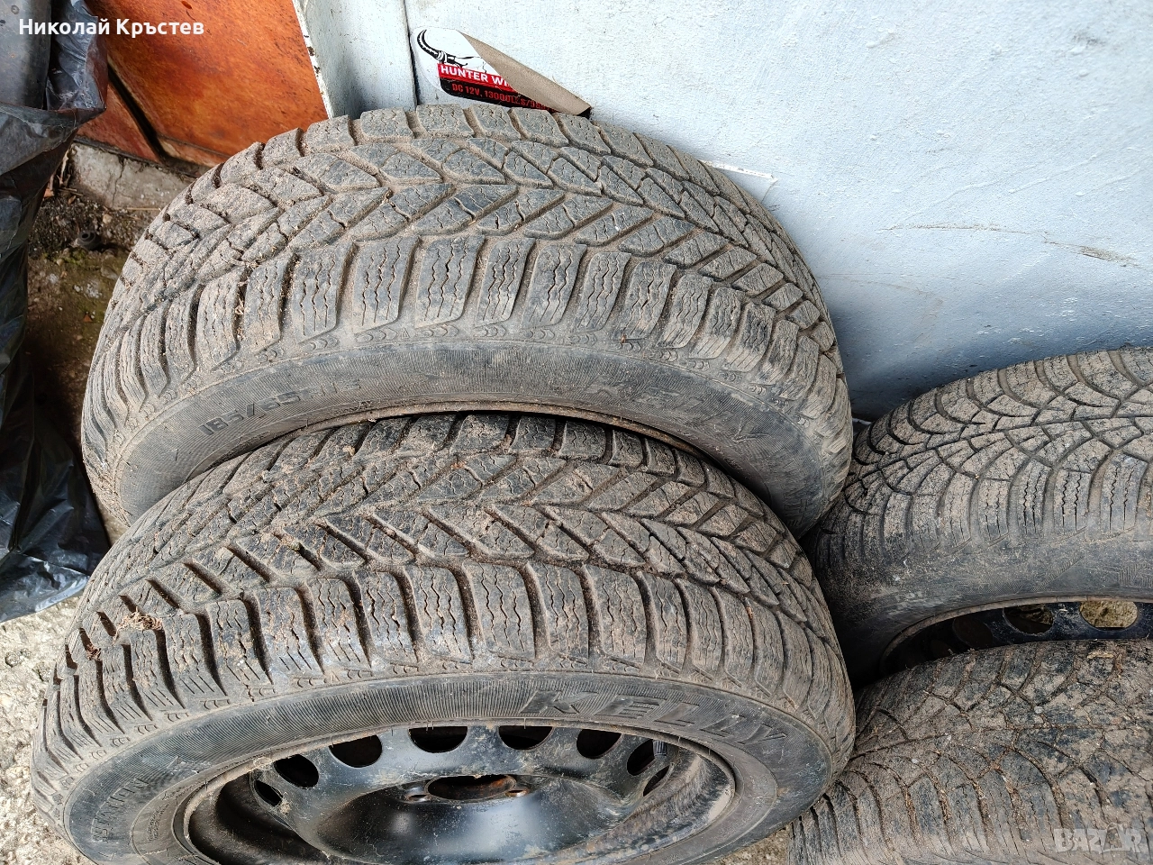 Джанти с гуми 15цола,185/65/15,Зимни гуми, снимка 1