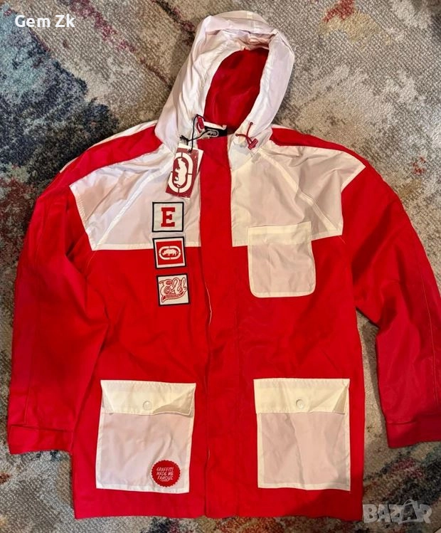 Уникална ветровка ECKO UNLTD. Jacket Noyebe Red White, снимка 1