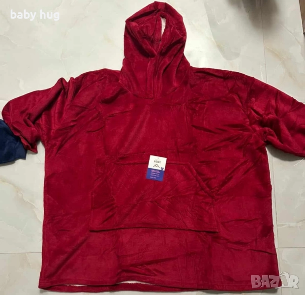 Одеяло с качулка и ръкави, снимка 1