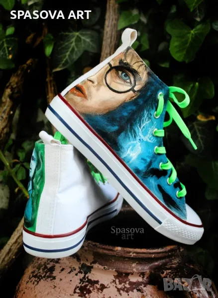 Ръчно рисувани кецове "Harry Potter", снимка 1