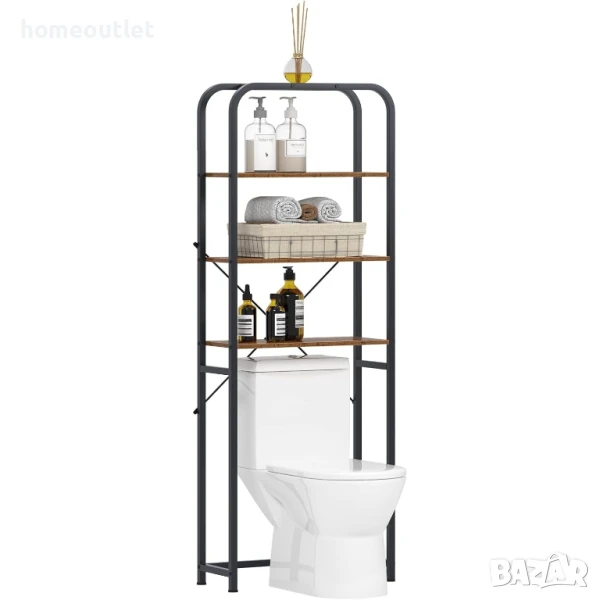 ПРОМОЦИЯ Висок стелаж за съхранение, подходящ за баня, тоалетна и перално помещение  10CZLDSF12TW, снимка 1