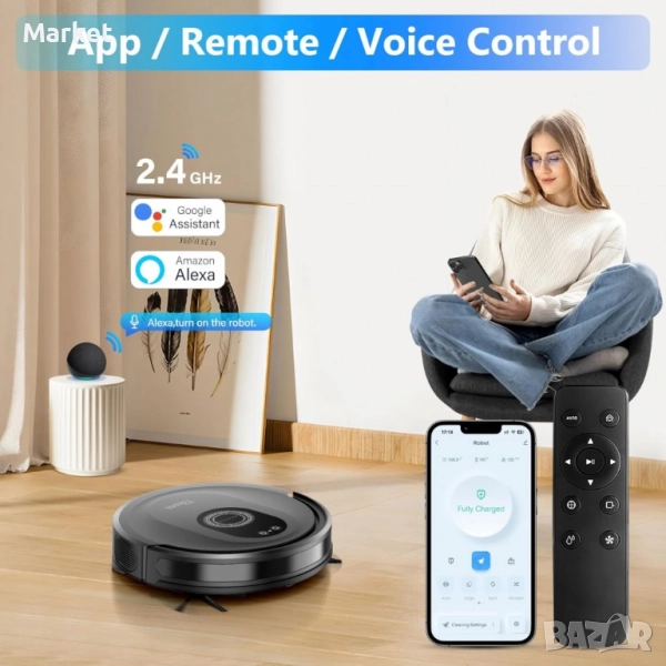 Tikom G8001 Max – робот прахосмукачка, която чисти вместо теб, снимка 1