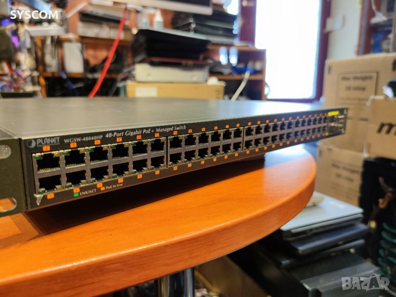 Суич Planet WGSW-48040HP (48 гигабитови POE порта), снимка 1