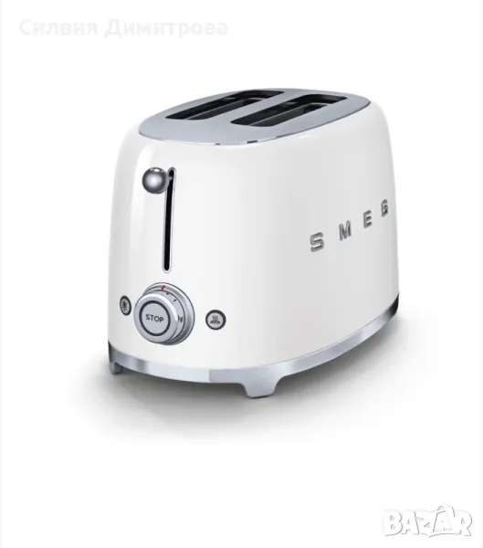 Нов Тостер Smeg TSF01BLEU, 950 W, 2 филии, 6 нива на препичане, снимка 1