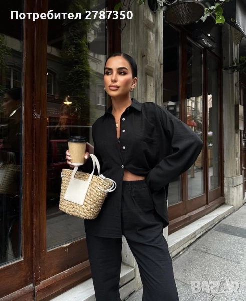 Дамски черен комплект, снимка 1