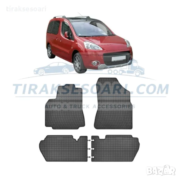 Полски Гумени стелки за пикап Peugeot Partner 2 Gen след 2008 година, снимка 1