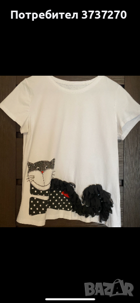 Тениска с 3д котка, снимка 1