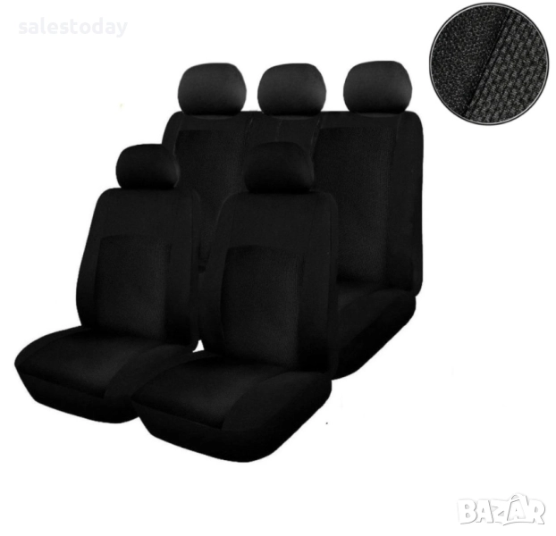 Тапицерия за кола за предни и задни седалки, 8 части , снимка 1