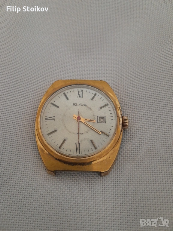 Мъжки часовник Слава позлатен, снимка 1