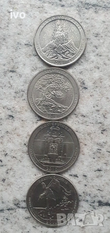 Американски Quarter Dollar .Национални паркове от 2010г до 2018г., снимка 4 - Нумизматика и бонистика - 53879657