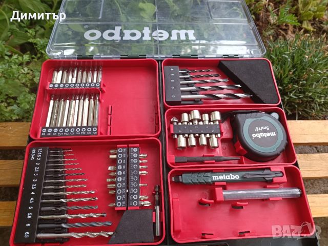 Metabo BS 18 SET винтоверт комплект, 18V Li-ion, 2х2.0 Ah, 48 Nm, снимка 3 - Винтоверти - 46652983