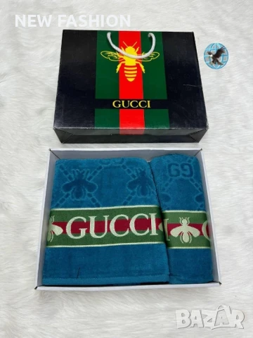 Памучни Хавлии -2бр с Кутия ✨ Gucci , снимка 7 - Хавлиени кърпи - 51169388