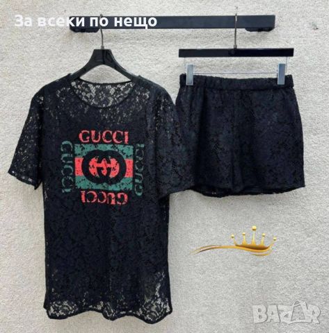 Дамски комплект Gucci - 2 налични цвята Код D518, снимка 6 - Комплекти - 46789053