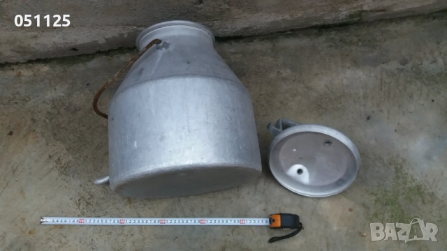 алуминиев гюм за мляко с капак - 20 литра , снимка 10 - Други - 52373228