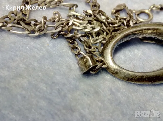 СКЪПОЦЕНЕН СРЕБЪРЕН ПЕНДАНТ СРЕБРО 925 с МАРКАЗИТИ ЦИРКОНИ и СРЕБЪРНА КАРТИЕ ВЕРИЖКА СРЕБРО925 40512, снимка 6 - Колиета, медальони, синджири - 49916660