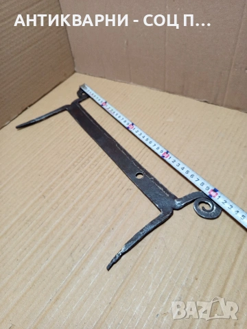 Соц Старо Ръчно Ковано Градинско Стъргало. НОМЕР 757., снимка 6 - Антикварни и старинни предмети - 53566876