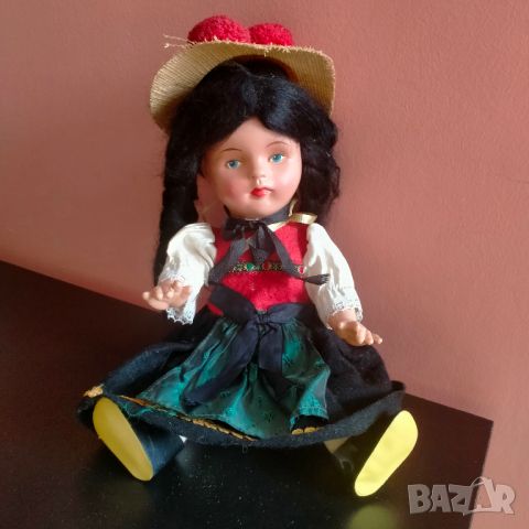 Колекционерска кукла народна носия Celluloid 29 см, снимка 10 - Колекции - 45948645