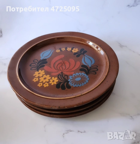 Големи керамични чинии, снимка 4 - Чинии - 53783581