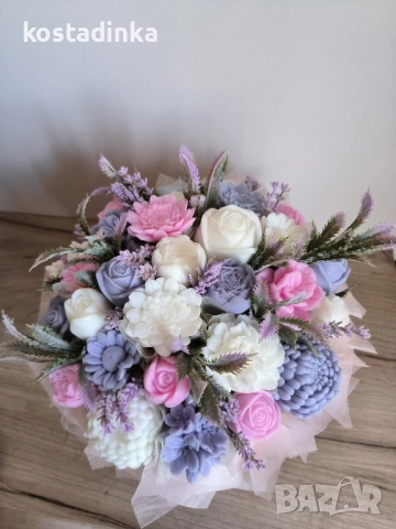 Сапунени букети , снимка 6 - Изкуствени цветя - 51714080