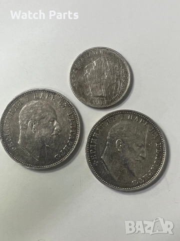 Сребърни монети 1 лев 1910 и 50 стотинки, снимка 8 - Нумизматика и бонистика - 52010555