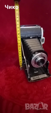 Стар английски мехов фотоапарат "Кодак", снимка 9 - Антикварни и старинни предмети - 53713151