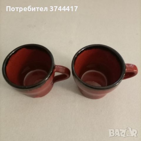 ТРОЯНСКА КЕРАМИКА Две големи красиви керамични чаши , снимка 2 - Декорация за дома - 46279533
