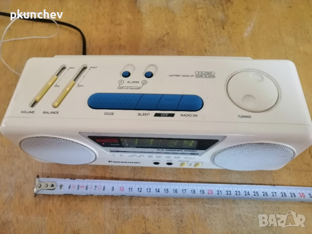 Радио-часовник Panasonic AM-FM Stereo Clock Radio RC-X210, снимка 11 - Радиокасетофони, транзистори - 45039437