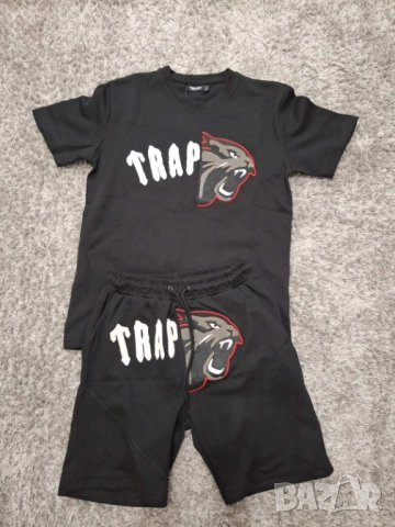 Trapstar Спортен Екип РАЗПРОДАЖБА Трапстар черен екип памук