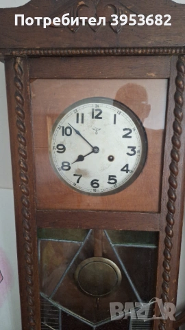 Старинен стенен часовник , снимка 2 - Антикварни и старинни предмети - 54123175