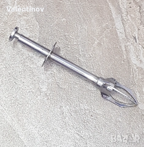 Старинна метална щипка за лед 