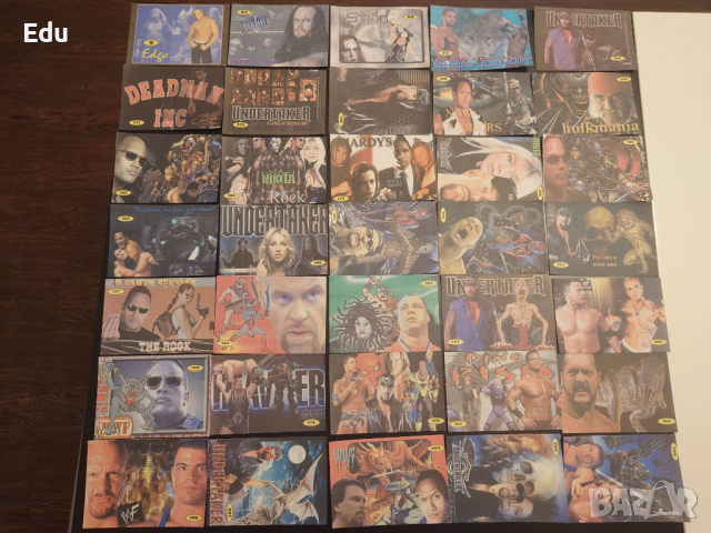 Продавам и разменям листчета с кечисти от WWF WWE, снимка 2 - Колекции - 25172921